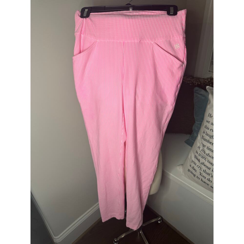 Lilly Pulitzer Pink Striped Ankle Cropped Pants